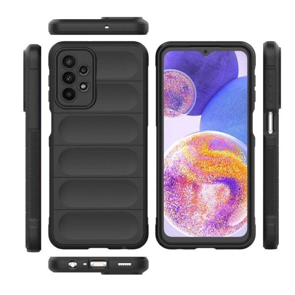 Blødt grebsformet cover til Samsung Galaxy A23 5G - Sølv/Grå Silver grey