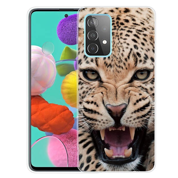 Deco Samsung Galaxy A73 Etui - Leopard Brown