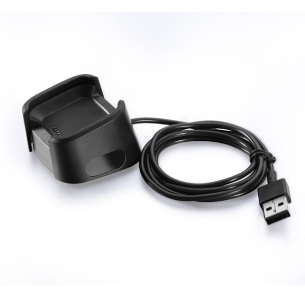 1m Fitbit Versa Lite USB-laddningsdockningskabel Svart