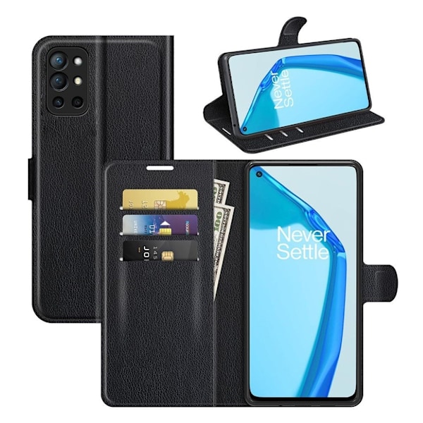 Classic OnePlus 9R Flip etui - Sort Black