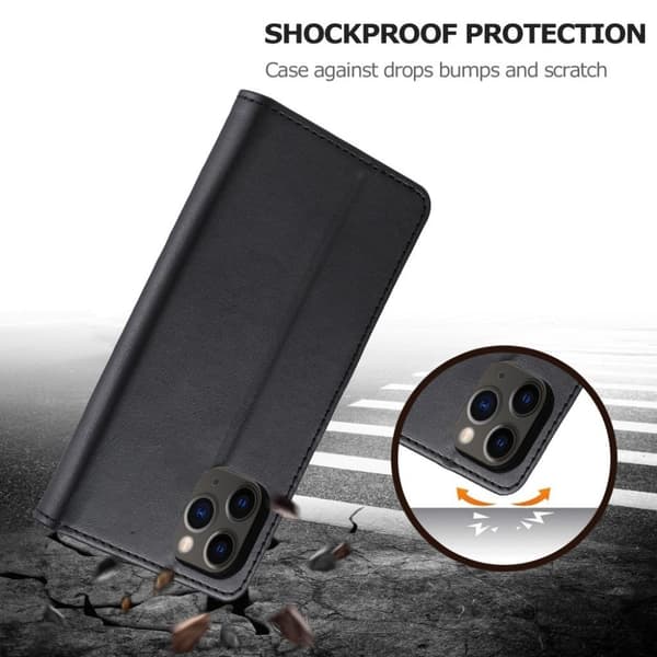 LC.Imeeke iPhone 12 Pro Max Flippetui - Svart Black
