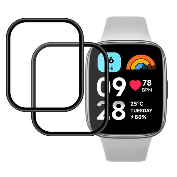 2 stk Xiaomi Redmi Watch 3 Active / Lite 3 HD klar skjermbeskytter Transparent