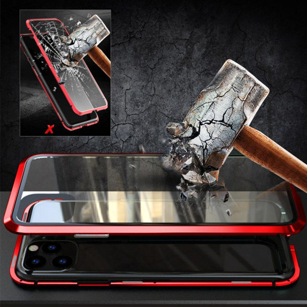 Luphie Sword iPhone 11 Pro Alu-Bumper + Glas - Rød Red