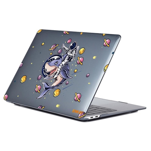 HAT PRINCE MacBook Pro 14 M1 / M1 Max (A2442, 2021) rymdmänniska mönster stilskydd - Haj Lila