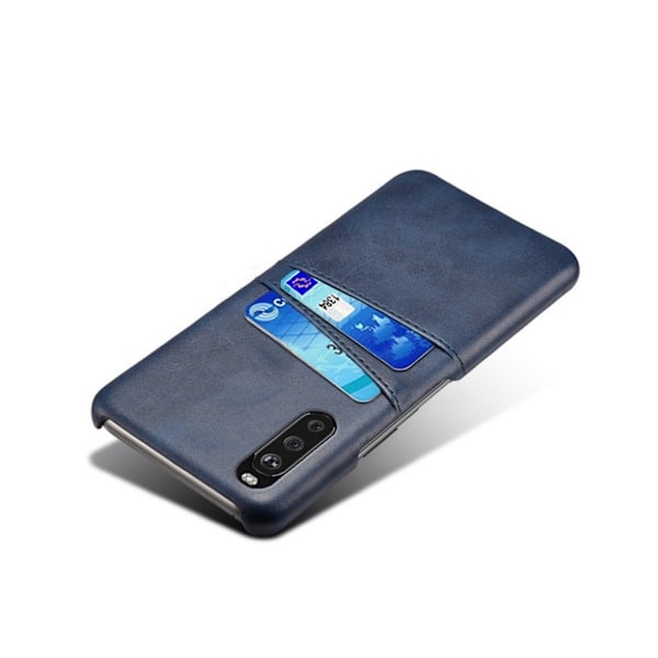 Dual Card Etui Sony Xperia 10 II - Blå Blue