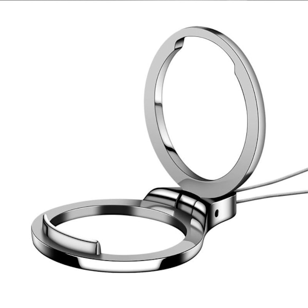 Universal telefonring med snor - Sort Black