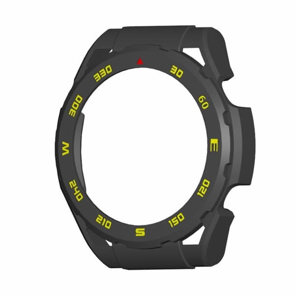 Haylou Watch R8 Hard Bumpresistent Watch Frame Case Scratch Resistant Cover - Sort / Rød / Gul Black