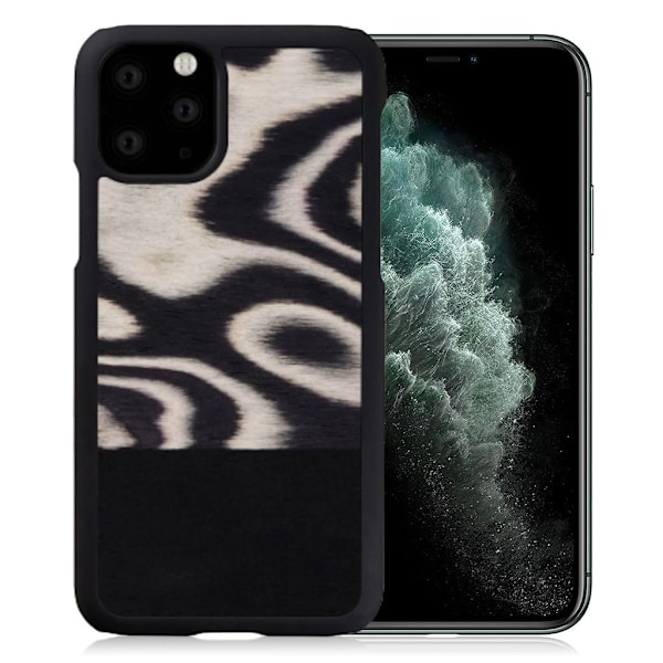 Man&Wood premiumfodral för iPhone 11 Pro Max - Leopard Svart