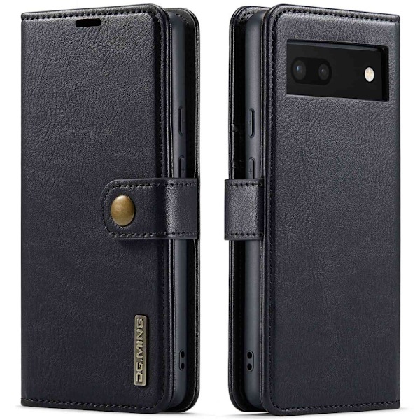 DG.Ming Google Pixel 6a 2-in-1 Lompakko Suojakotelo - Musta Black