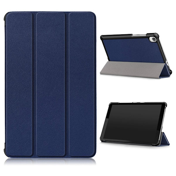 Lenovo Tab M8 tri-fold läderfodral - Mörkblå Blå