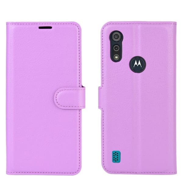 Classic Motorola Moto E6s (2020) flip etui - Lilla Purple