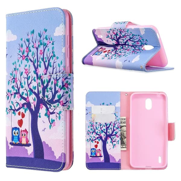 Wonderland Nokia 1.3 flip-etui - Tre Og Ugler Multicolor
