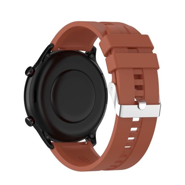 22mm silicone watchband for Amazfit devices - Dark Orange Orange