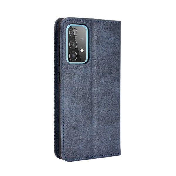 Bofink Vintage läder Samsung Galaxy A52 5G fodral - Blå Blå