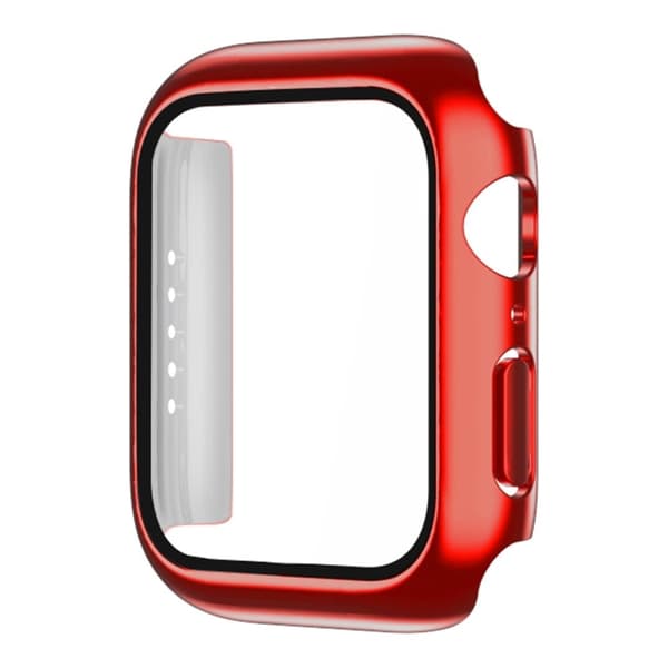 Apple Watch 40mm elektropinnoituskansi karkaistulla lasilla - Punainen Red