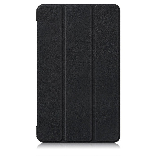 Tri-fold Leather Stand Case for Nokia T10 (2022) - Black Svart
