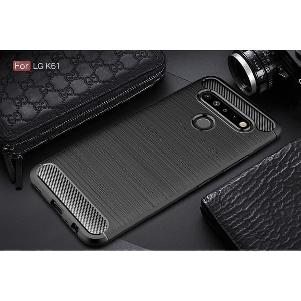 Carbon Flex kuoret - LG K61 - Musta Black