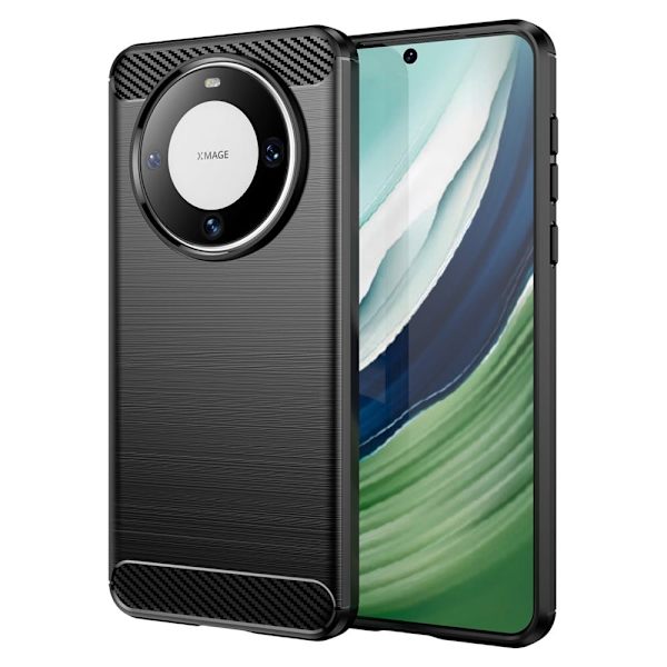 Carbon Flex Etui Huawei Mate 60 - Svart Black