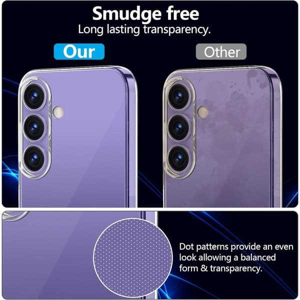 Tunt genomskinligt Samsung Galaxy S24 Plus skal Transparent