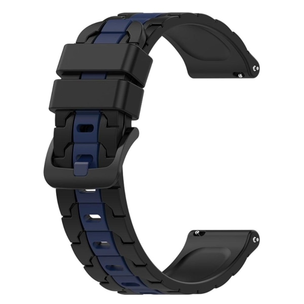 Omega Joint Mission MoonSwatch dual color silicone watch strap - Svart