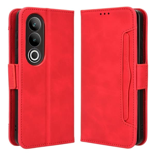 OnePlus Nord CE4 moderni nahkainen lompakkokotelo - Punainen Red