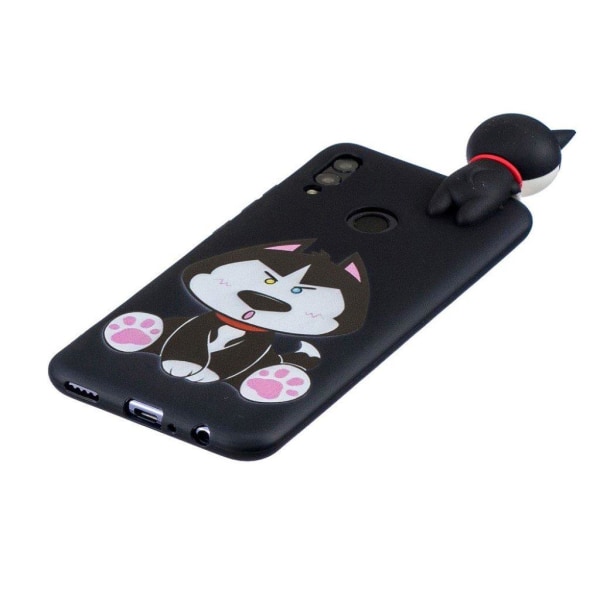 Huawei P Smart 2019 3D dyre etui - Hund Multicolor