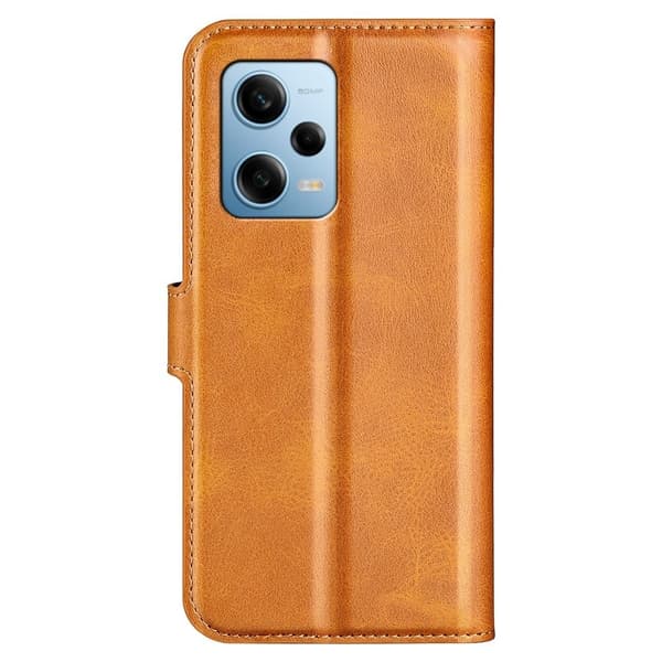 Læretui med Lommebok til Xiaomi Redmi Note 12 Pro - Gul Yellow