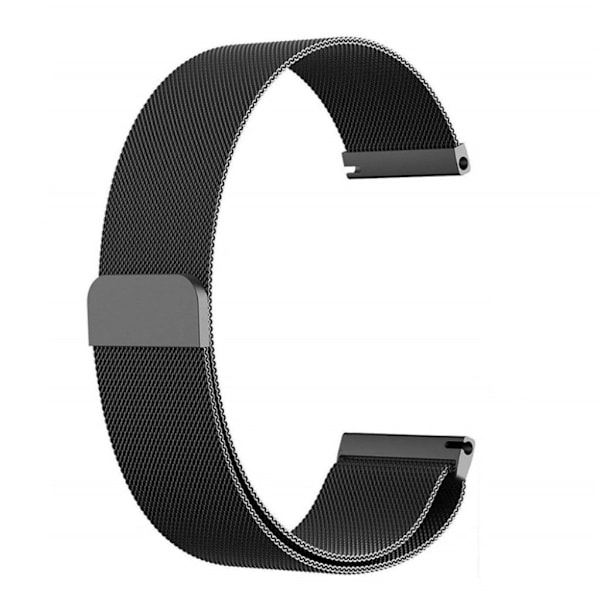 22 mm universalarmband i rostfritt stål - Svart Svart