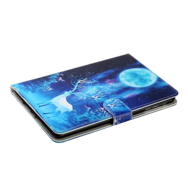 iPad Mini (2019) pattern leather flip case - Elk and Moon Blue