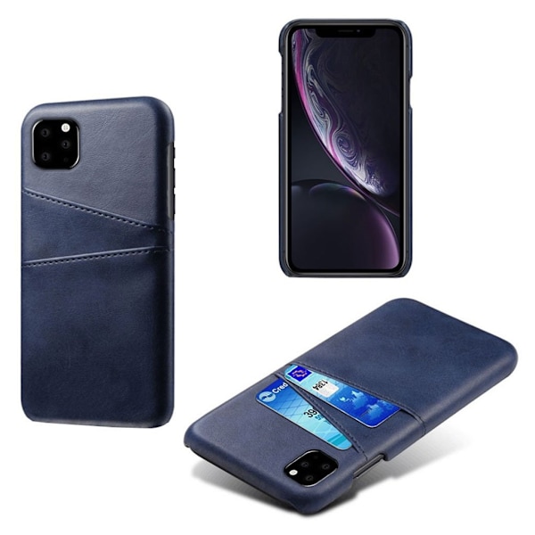 Dual Card iPhone 11 deksel - Mørke blå Blue