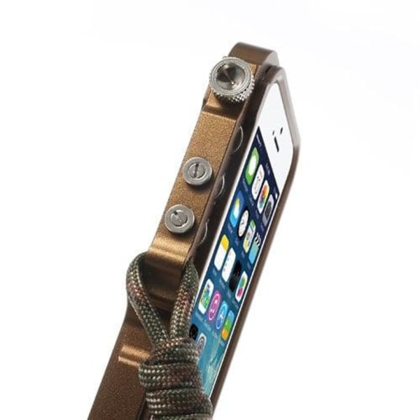 Premium (Brun) iPhone 6 Metall Bumper Brun