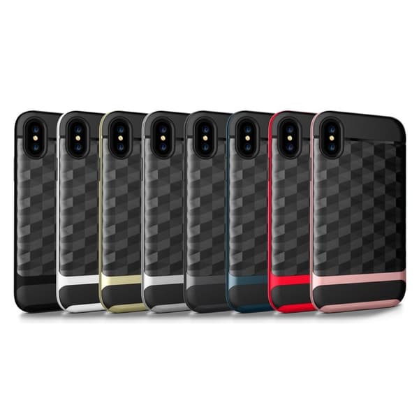 iPhone X Rombe TPU etui - Sølv Silver grey