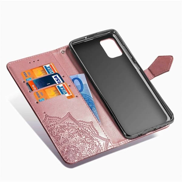 Mandala Samsung Galaxy A51 5G Flippetui - Rose Gull Pink