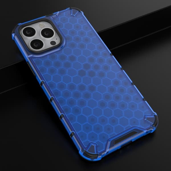 Bofink Honeycomb iPhone 13 Pro Max deksel - Blå Blue