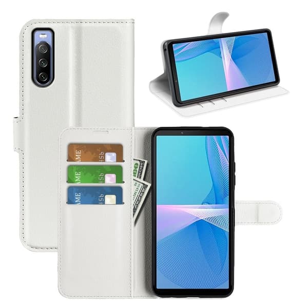 Classic Sony Xperia 10 IV flip etui - Hvit White
