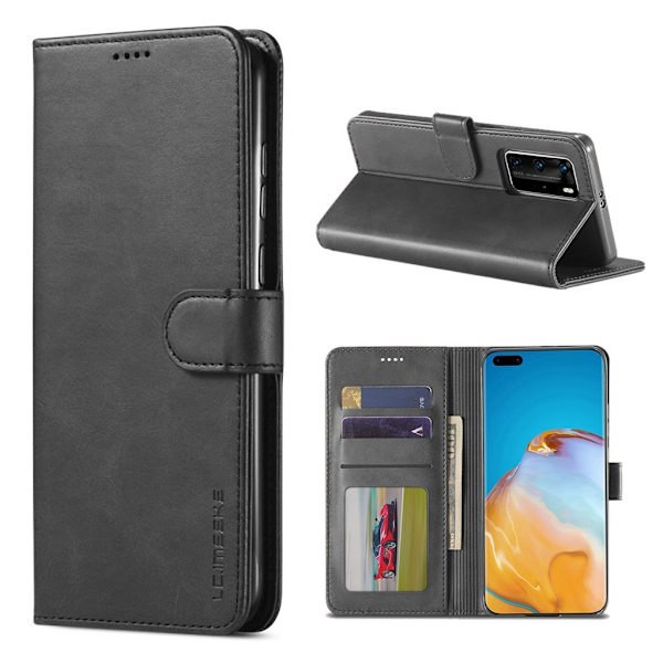 LC.IMEEKE Huawei P40 Flip Etui - Sort Black