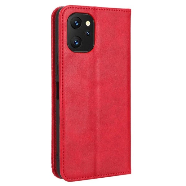 Bofink Vintage Umidigi F3 / F3s / F3 Se Nahkakotelo - Punainen Red