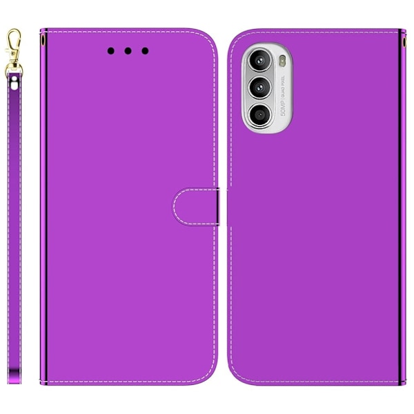 Mirror Motorola Moto G62 5g Flip Etui - Lilla Purple
