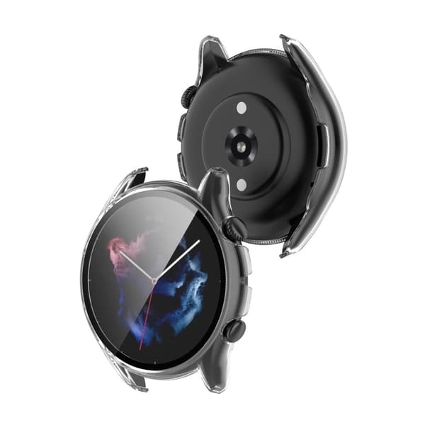 Amazfit GTR 3 / GT3 Pro frame + tempered glass - Transparent Transparent