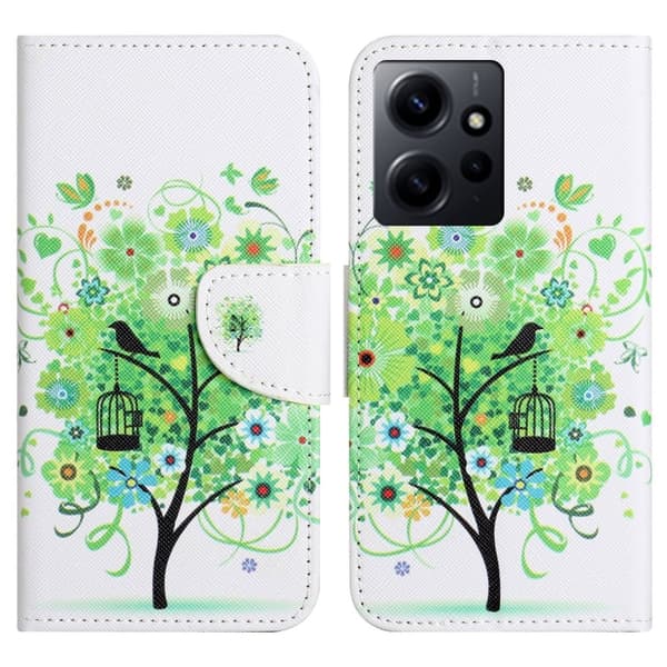 Wonderland Xiaomi Redmi Note 12 Flippetui - Grønt Tre Green