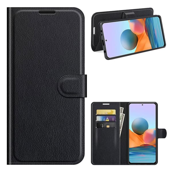Classic Xiaomi Redmi Note 10 Pro Flippetui - Svart Black