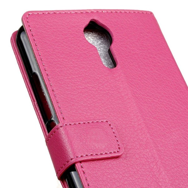 Acer Liquid Zest Plus beskyttende læder-etui m. kortholder - Hot Pink
