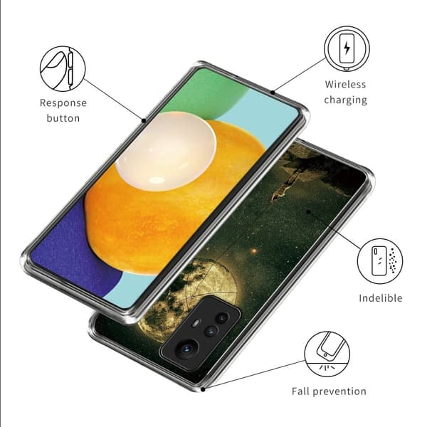 Deco Xiaomi Redmi Note 12S deksel - Måne Yellow