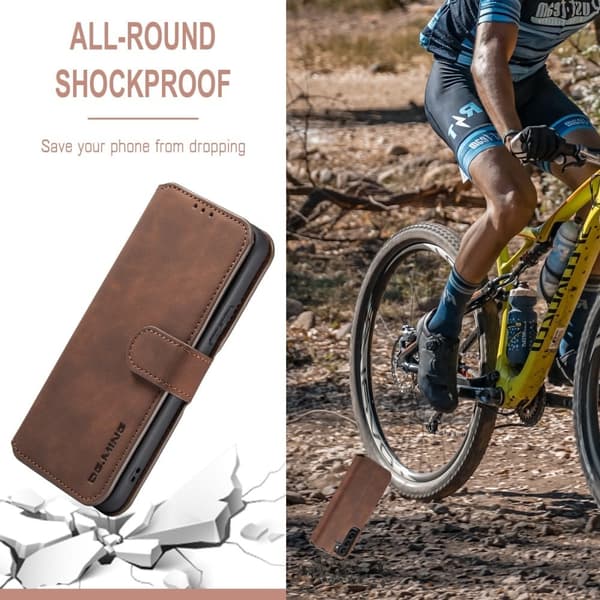 DG.Ming Samsung Galaxy S22 Plus Retro Suojakotelo - Kahvi Brown