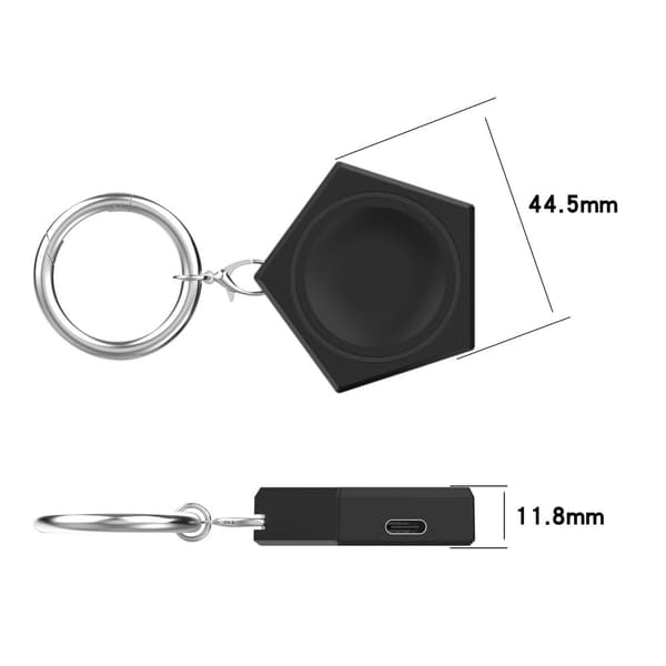 Huawei Watch 3 Pro bärbar laddningsdocka med nyckelring - Vit Vit