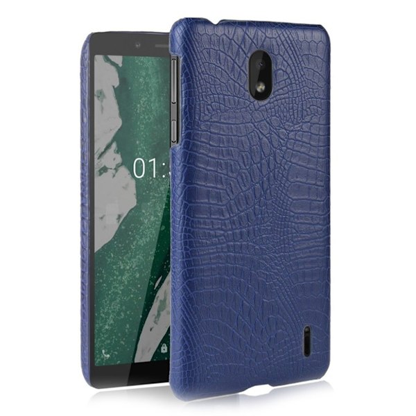 Croco Nokia en Plus deksel - Dark Blue Blue