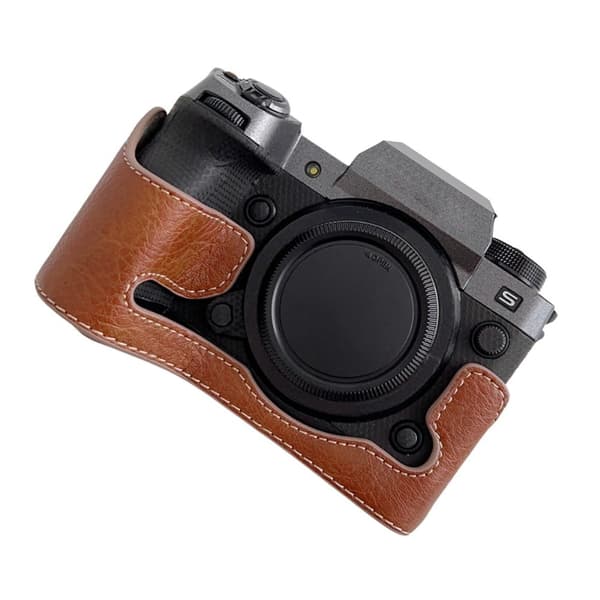 Fujifilm X-H2 läderöverdrag för halva kroppen - Brun Brun