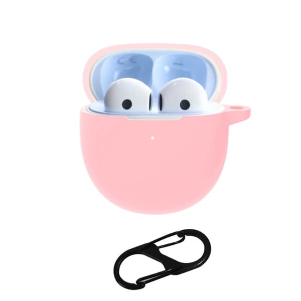 OnePlus Nord Buds CE silikondeksel med spenne - Rosa Pink