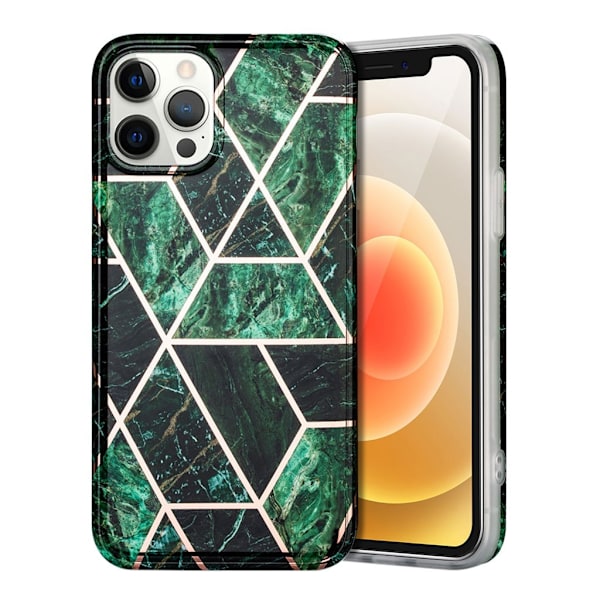 Marble iPhone 12 Pro Max Etui - Grønn Green