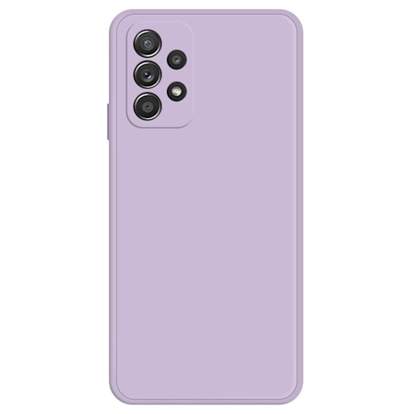 Avfasat gummerat droppskydd för Samsung Galaxy A52s 5G / A52 5G / A52 - Lila Lila